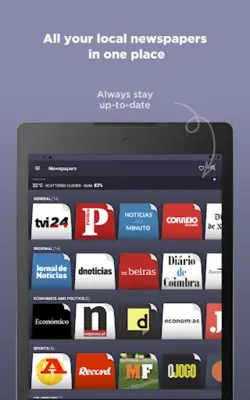 Portuguese Newspapers android App screenshot 2