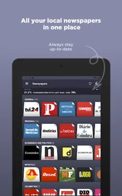 Portuguese Newspapers android App screenshot 5